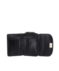 THE BRIDGE FEDERICA Small leather wallet Black Gold - Women’s Wallets - 2