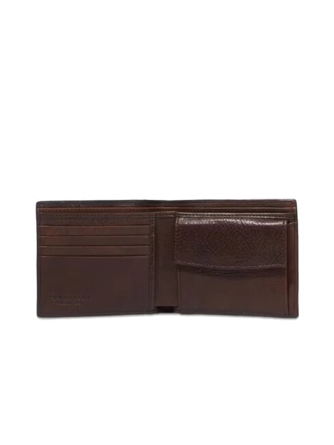 ALBERTO Leather wallet with coin purse sweet chestnut ruthenium dk - Men’s Wallets