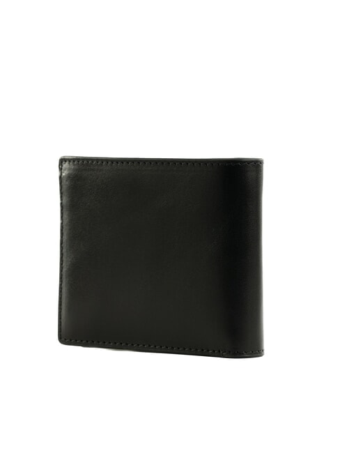 FILIPPO Leather wallet 8cc black / dark matte ruthenium - Men’s Wallets