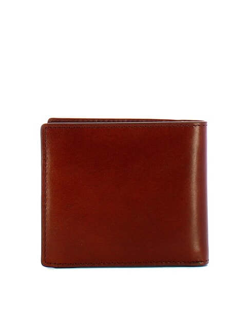 FILIPPO Leather wallet with coin purse Brown / Ruthenium - Men’s Wallets