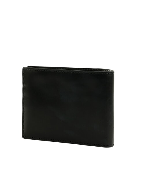 FILIPPO Leather wallet with coin purse black / dark matte ruthenium - Men’s Wallets