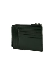 THE BRIDGE FILIPPO Leather card holder with zip malachite/rut. dark - Men&rsquo;s Wallets - 2
