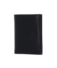 THE BRIDGE ETTORE Vertical leather card holder black / dark matte ruthenium - Men’s Wallets - 4