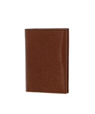 THE BRIDGE ETTORE Vertical leather card holder Brown / Ruthenium - Men&rsquo;s Wallets - 3