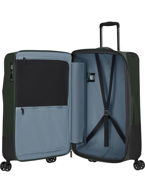 BIZ2GO TRVL Medium Expandable Trolley earth green - Semi-rigid Trolley Cases