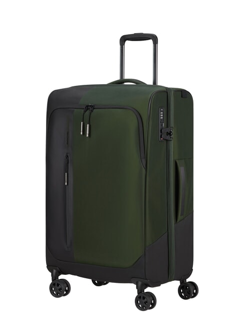 BIZ2GO TRVL Medium Expandable Trolley earth green - Semi-rigid Trolley Cases