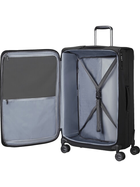 SPECTROLITE 3.0 TRVL  Large, expandable trolley BLACK - Semi-rigid Trolley Cases