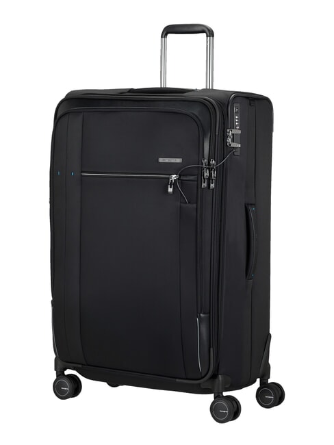 SPECTROLITE 3.0 TRVL  Large, expandable trolley BLACK - Semi-rigid Trolley Cases
