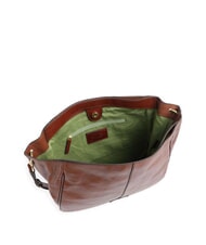 THE BRIDGE ELISABETTA Leather bag with shoulder strap BROWN - Women’s Bags - 4