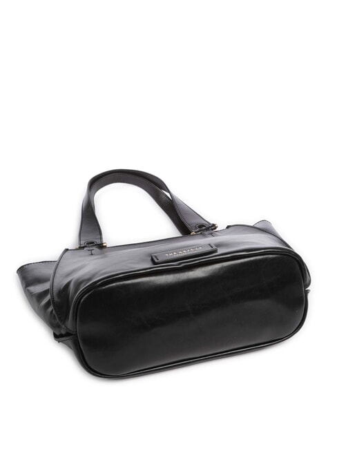 FEBE Leather shopping bag Black Gold - Women’s Bags