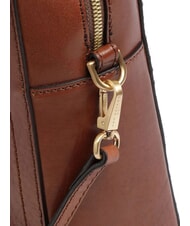 THE BRIDGE FIONA Leather briefcase for 14" laptop BROWN - Work Briefcases - 3