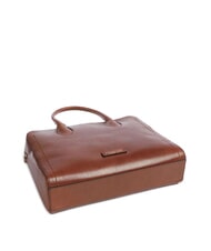 THE BRIDGE FIONA Leather briefcase for 14" laptop BROWN - Work Briefcases - 5