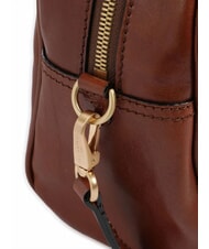 THE BRIDGE FLORA Leather satchel bag with pockets BROWN - Women’s Bags - 3