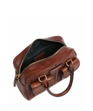THE BRIDGE FLORA Leather satchel bag with pockets BROWN - Women’s Bags - 4