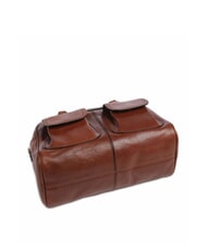 THE BRIDGE FLORA Leather satchel bag with pockets BROWN - Women’s Bags - 5