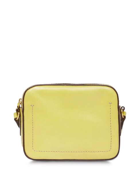 BETTINA Leather camera bag lime with gold - Women’s Bags