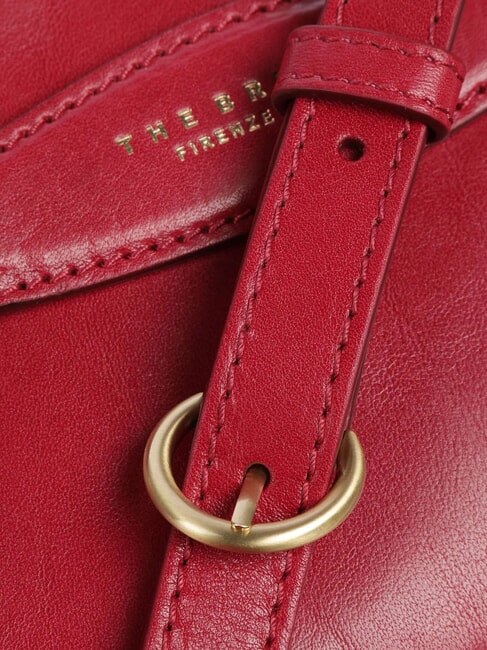BETTINA Leather camera bag berry abb. gold - Women’s Bags