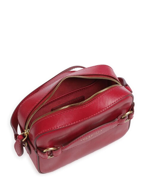 BETTINA Leather camera bag berry abb. gold - Women’s Bags