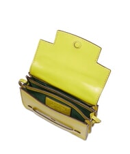 THE BRIDGE LUCREZIA  Mini shoulder bag, in leather lime with gold - Women’s Bags - 2