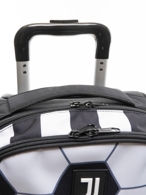 #BOOTIT Backpack with trolley STRIPE BLACK / WHITE - Backpack trolleys
