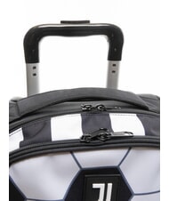 JUVENTUS #BOOTIT Backpack with trolley STRIPE BLACK / WHITE - Backpack trolleys - 4