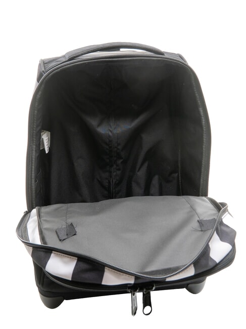 #BOOTIT Backpack with trolley STRIPE BLACK / WHITE - Backpack trolleys