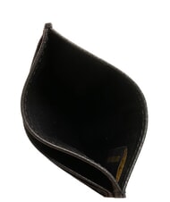 THE BRIDGE CESARE Flat leather card holder Black - Men’s Wallets - 3