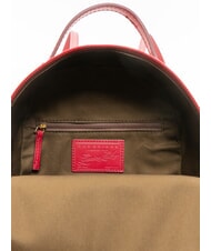 THE BRIDGE ELETTRA Round leather backpack berry abb. gold - Women’s Bags - 5