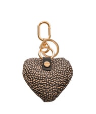 BORBONESE KEYRING Cuore Keychain with charm OP / NATURAL / BLACK - Key holders - 2