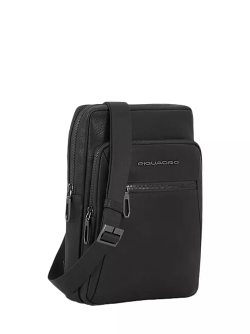RHINO Leather iPad 11" bag Black - Over-the-shoulder Bags for Men