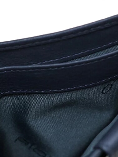 AKRON Leather wallet with coin purse blue - Men’s Wallets