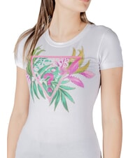 GUESS CN SS LEAF Short-sleeved T-shirt purwhite - T-shirt - 3