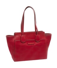 THE BRIDGE ELETTRA Leather shopping bag berry abb. gold - Women’s Bags - 2