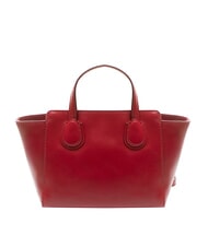 THE BRIDGE ELETTRA Leather handbag with shoulder strap berry abb. gold - Women’s Bags - 4