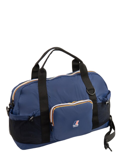 LE VRAI 3.0 MARCEL Foldable nylon duffel bag deep cobalt blue - Duffle bags