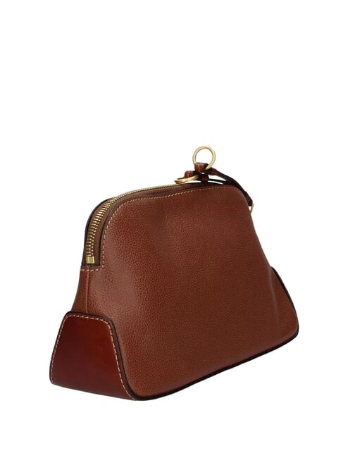 CARLOTTA Leather beauty case BROWN - Beauty Case