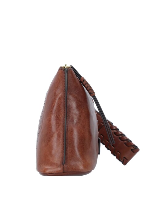 FEBE Leather beauty with braids BROWN - Beauty Case