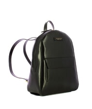 THE BRIDGE DIANA Smooth leather backpack with pocket Black Gold - Women’s Bags - 2