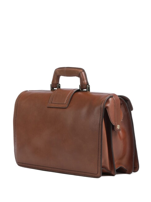 DANTE Leather Doctor's Bag Briefcase BROWN - Work Briefcases