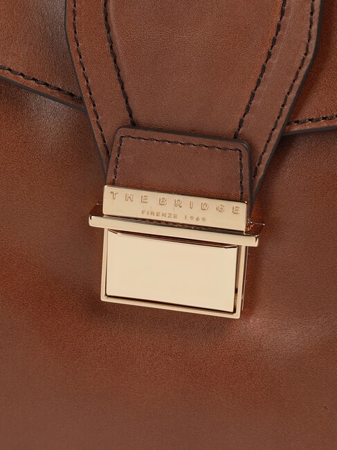 DANTE Leather Doctor's Bag Briefcase BROWN - Work Briefcases