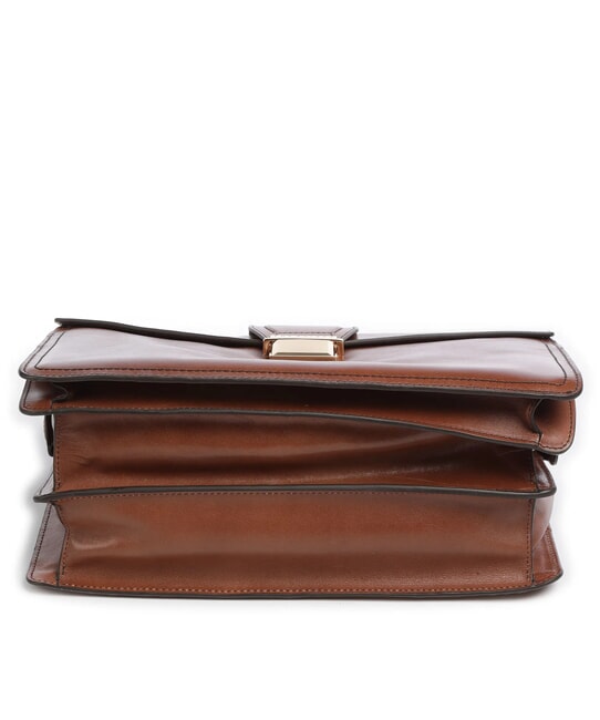 DANTE Leather Doctor's Bag Briefcase BROWN - Work Briefcases