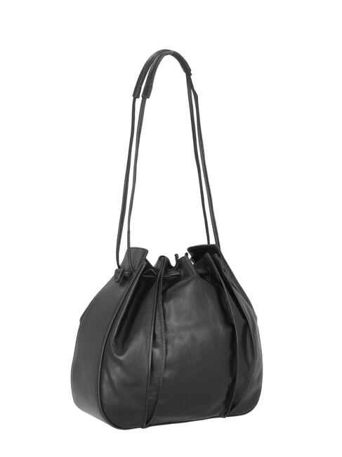 CAMILLA  Leather bucket Black Gold - Women’s Bags