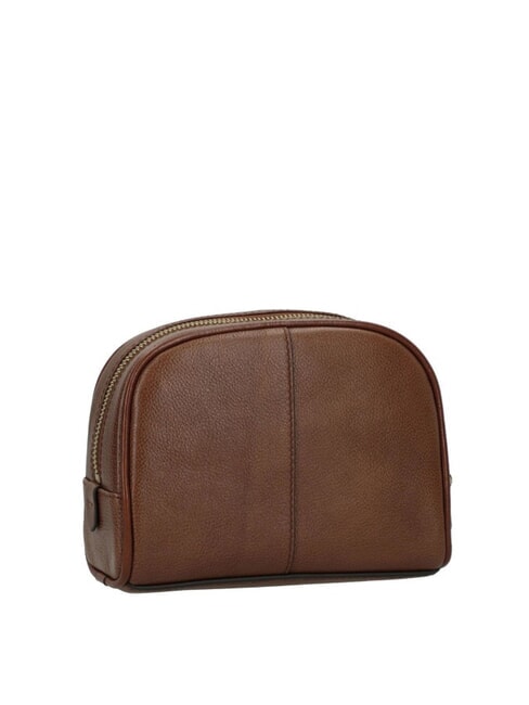 ELISABETTA Small leather beauty BROWN - Sachets & Travels Cases