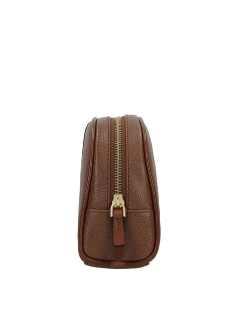 ELISABETTA Small leather beauty BROWN - Sachets & Travels Cases