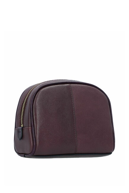 ELISABETTA Medium leather beauty grape abb. gold - Beauty Case