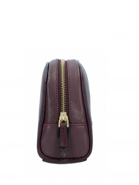 ELISABETTA Medium leather beauty grape abb. gold - Beauty Case