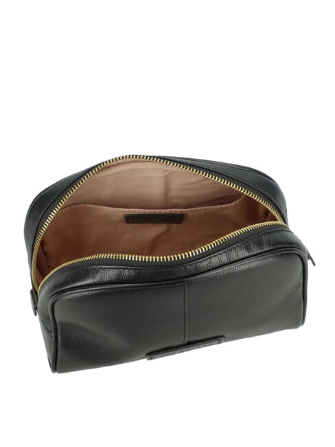 ELISABETTA Medium leather beauty Black Gold - Beauty Case
