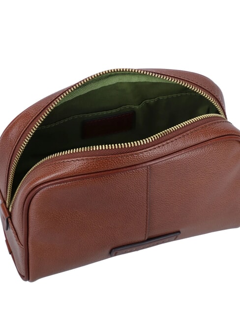 ELISABETTA Medium leather beauty BROWN - Beauty Case