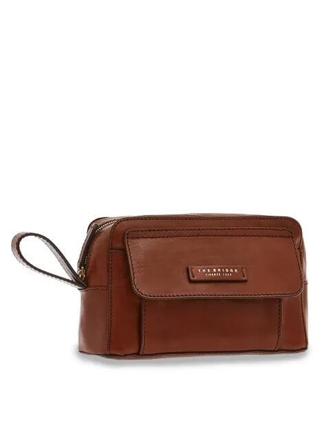 ALBERTO Leather beauty pouch BROWN - Beauty Case
