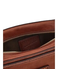 THE BRIDGE ALBERTO Leather beauty pouch BROWN - Beauty Case - 3